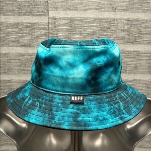 Neff Aqua/Teal Tie-Dye Bucket Hat